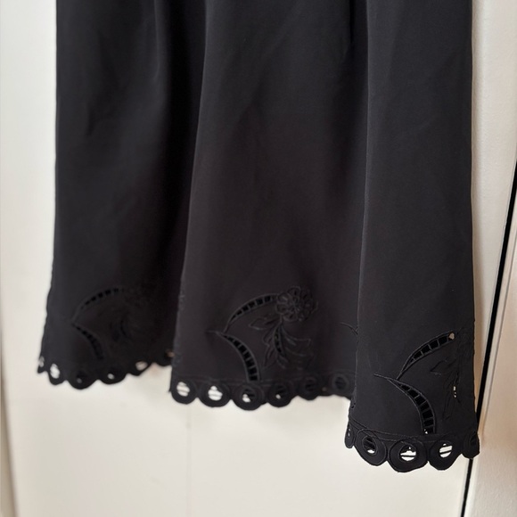 🎉4/30$🎉 Elegant Black Eyelet Cocktail Dress – Size Small ✨ - Picture 2 of 7